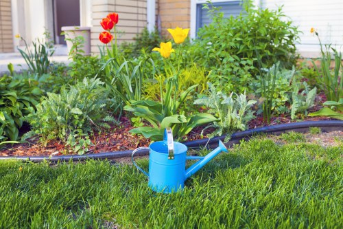 Landscapers Bromley working on a garden redesign